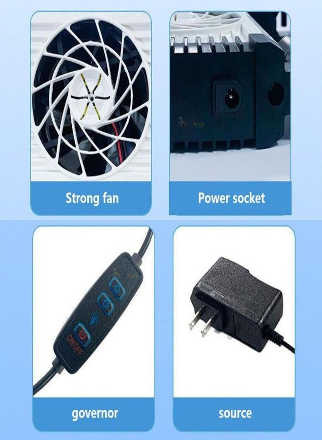 VAYINATO® Single Head with External Speed Control Switch Fish Tank Cooling Fan, 9 Levels of Wind Control, Angle Adjustable Clip On Chiller (Black) by Petzlifeworld - Image 5